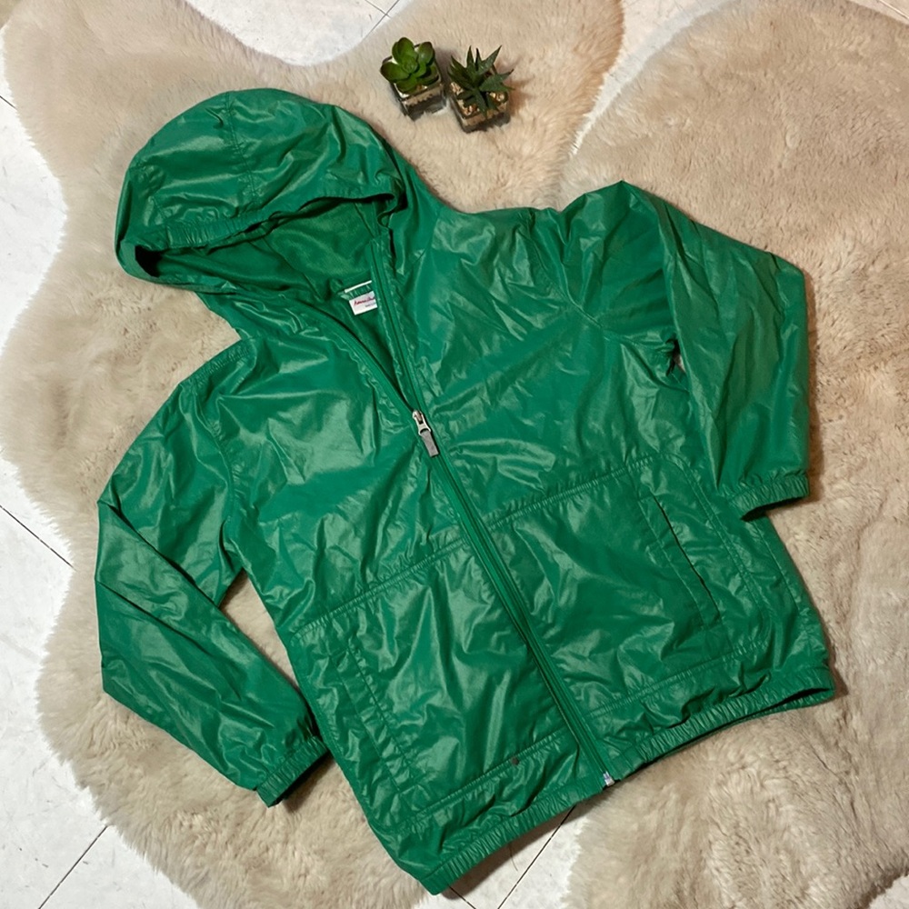 Hanna Andersson wind breaker jacket green size 150 (12)